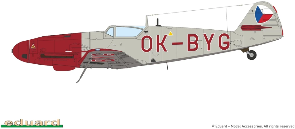 Eduard Avia S-99/C-10 (Bf 109) plastikinis lėktuvo modelis 1:72, ribotas