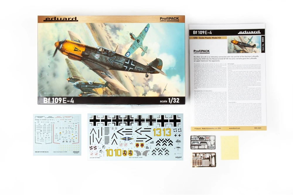 Eduard Messerschmitt Bf 109E-4 plastikinis lėktuvo modelis 1/32