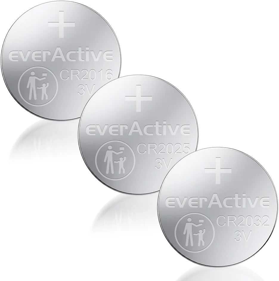 Everactive Ličio mygtukinių baterijų rinkinys 8 vnt. CR2032 CR2025 CR2016