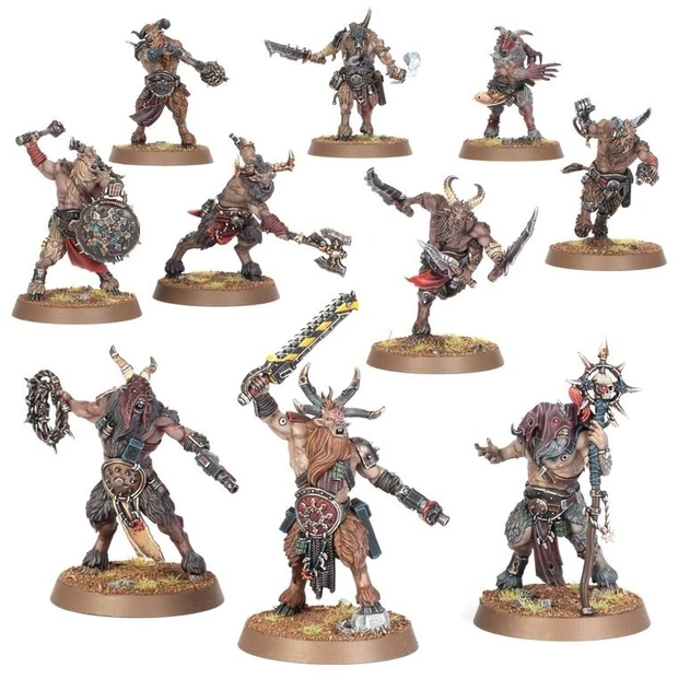 Games Workshop Warhammer 40,000 Chaos Space Marines Fellgor Beastmen miniatiūros (10 vnt.)