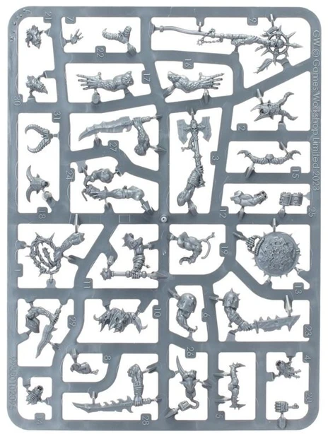 Games Workshop Warhammer 40,000 Chaos Space Marines Fellgor Beastmen miniatiūros (10 vnt.)