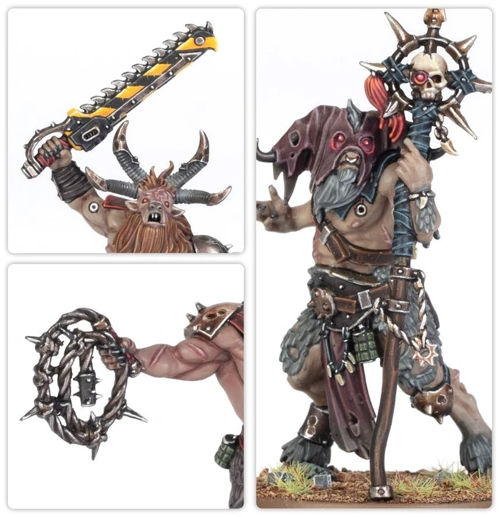 Games Workshop Warhammer 40,000 Chaos Space Marines Fellgor Beastmen miniatiūros (10 vnt.)