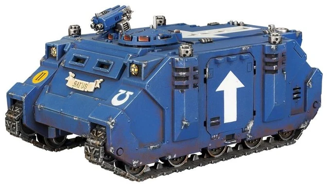 Games Workshop Warhammer 40,000 Space Marines Rhino šarvuotis, miniatiūra 48-109