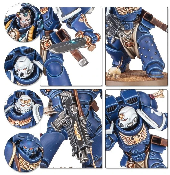 Games Workshop Warhammer 40,000 Space Marines startinis rinkinys su miniatiūromis ir dažais