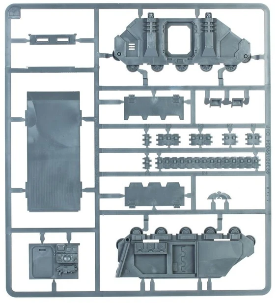 Games Workshop Warhammer 40,000 Space Marines Rhino šarvuotis, miniatiūra 48-109