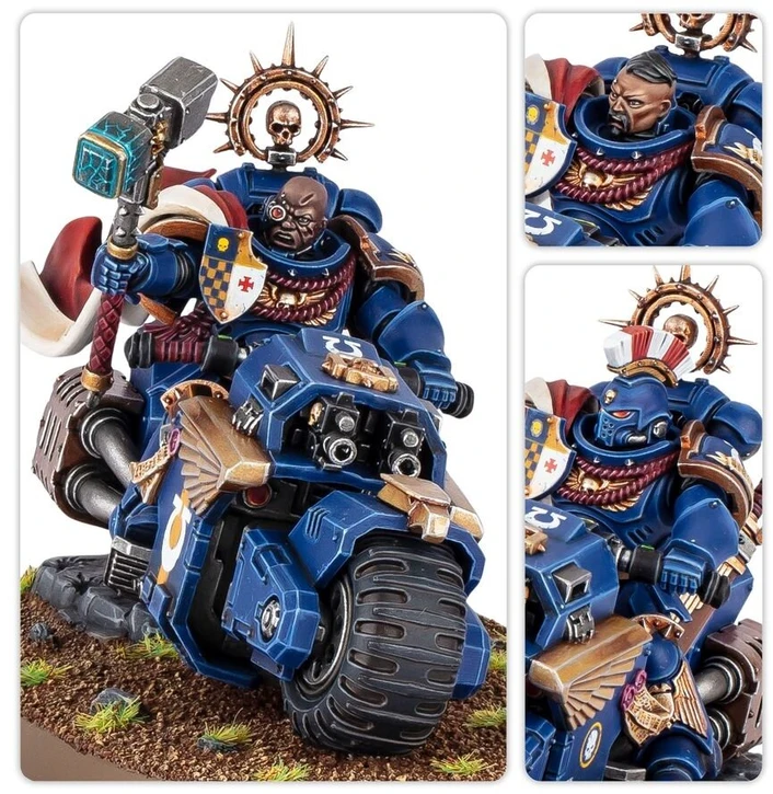 Games Workshop Warhammer 40,000 Space Marines kapitonas ant motociklo 48-113