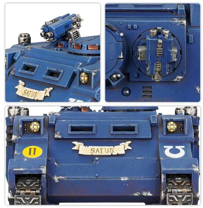 Games Workshop Warhammer 40,000 Space Marines Rhino šarvuotis, miniatiūra 48-109