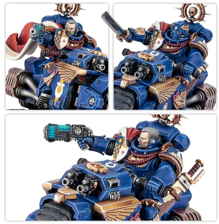 Games Workshop Warhammer 40,000 Space Marines kapitonas ant motociklo 48-113