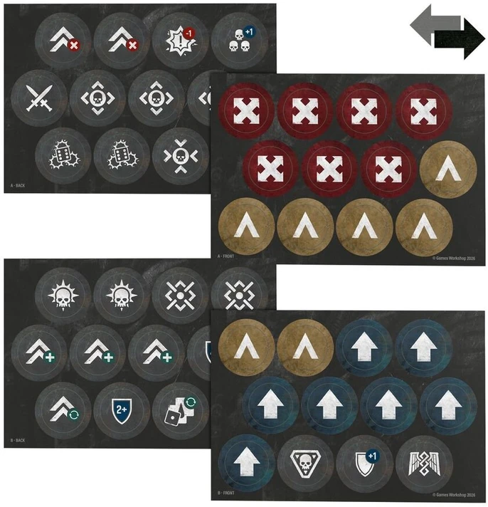 Games Workshop Warhammer 40,000 Space Marines Command Pack žaidimo kortos 48-02