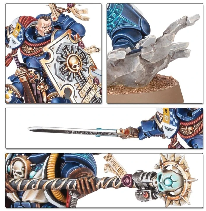 Games Workshop Warhammer 40,000 Space Marines startinis rinkinys su miniatiūromis ir dažais