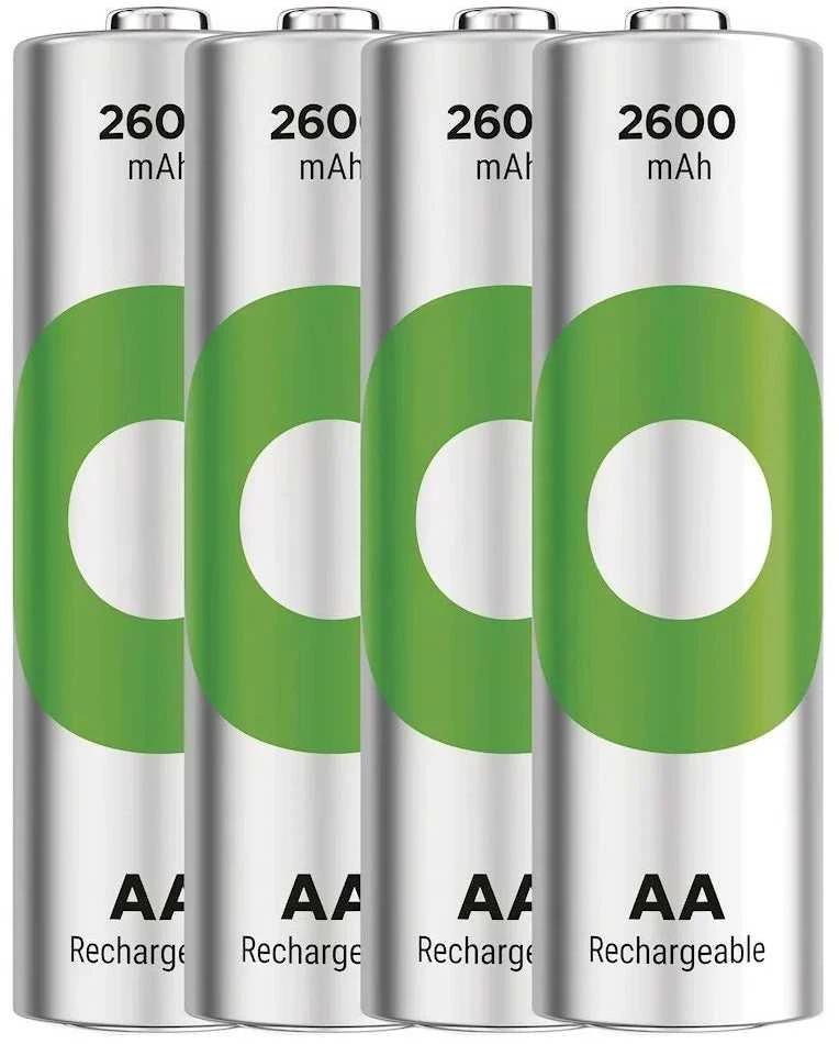 GP ReCyko AA 2600mAh įkraunamos baterijos (NiMH), rinkinys 4 vnt.