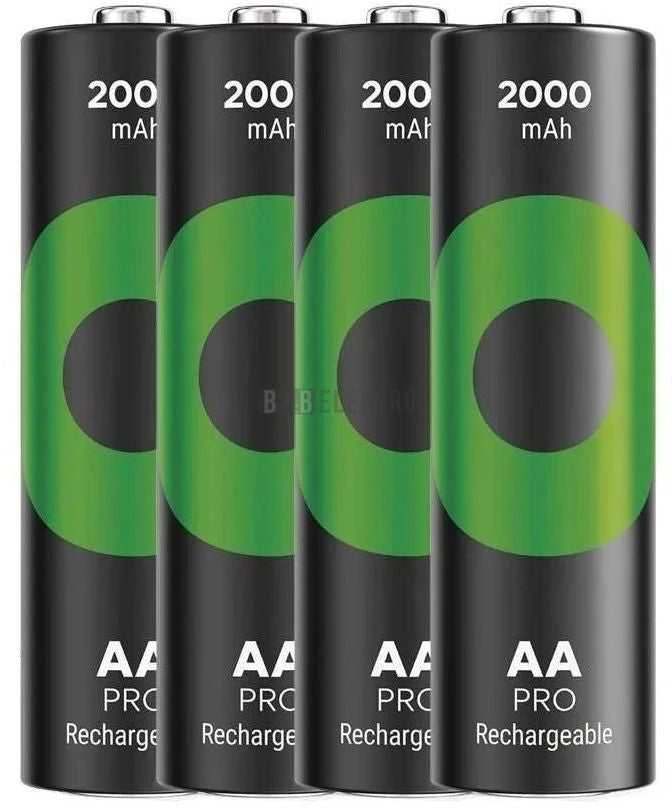 GP ReCyko Pro AA 2000mAh įkraunamos baterijos, rinkinys 4 vnt.
