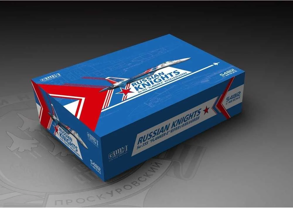 Great Wall Hobby Su-35S Russian Knights lėktuvas 1/48 plastikinis surenkamas rinkinys