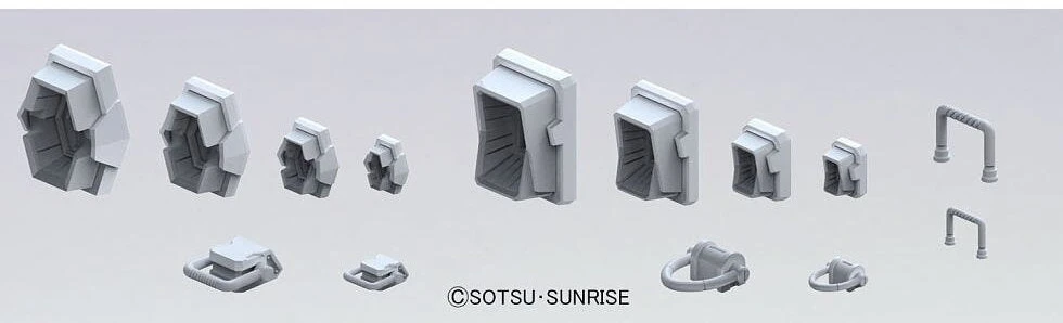 Gunpla detalių rinkinys Builders Parts HD MS Detail 01 Bandai 61954