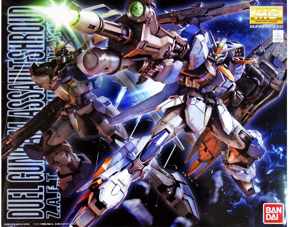 Gunpla modelis Bandai MG GAT-X102 Duel Gundam Assault Shroud 1/100 62904