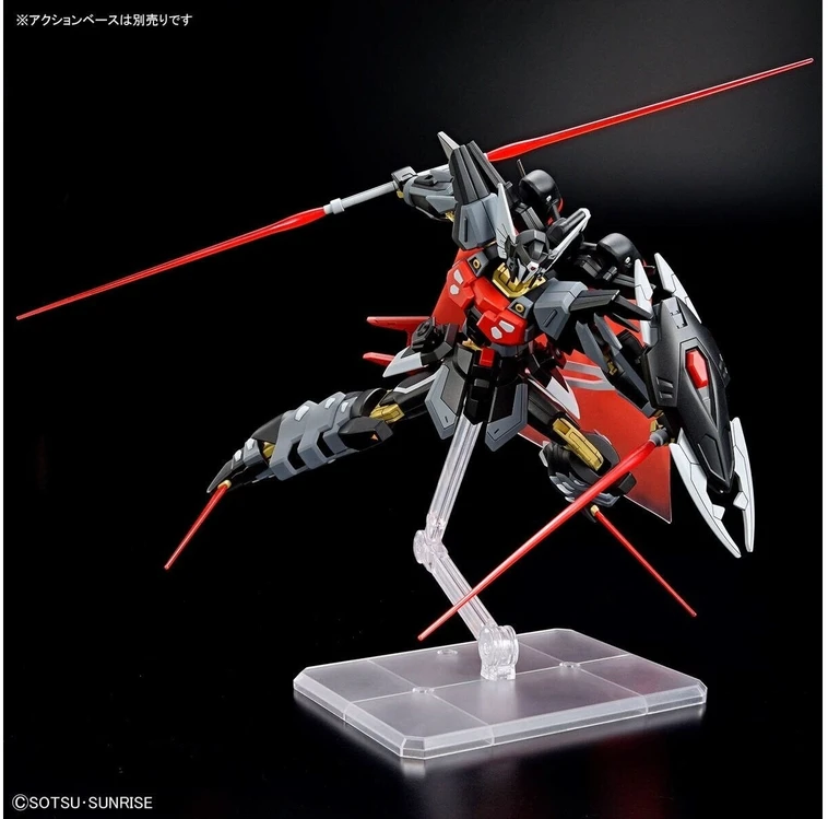 Bandai Kolekcinė Figūrėlė - HGCE 1/144 Juodasis Riteris Shi-ve.A su Spindulių Apsiaustu