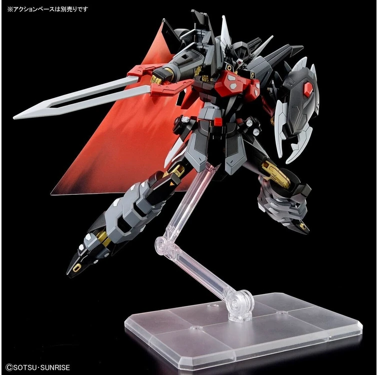 Bandai Kolekcinė Figūrėlė - HGCE 1/144 Juodasis Riteris Shi-ve.A su Spindulių Apsiaustu