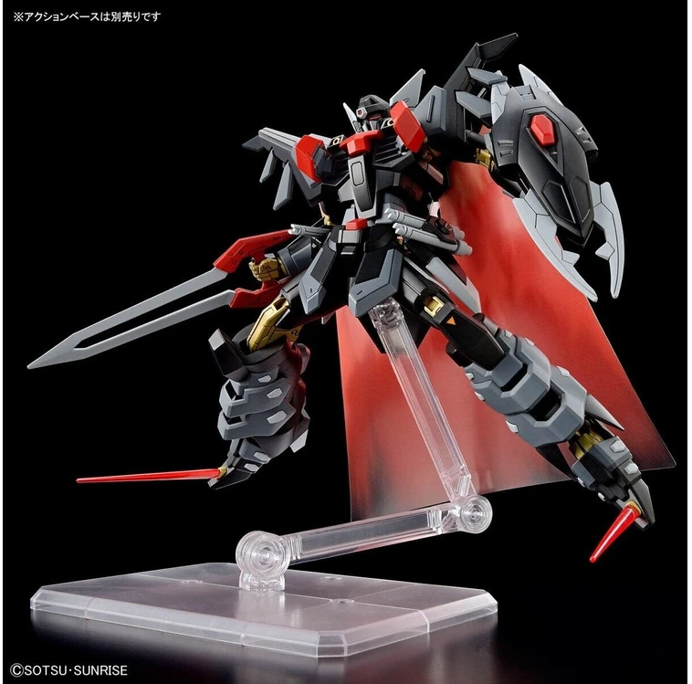 Bandai Kolekcinė Figūrėlė - HGCE 1/144 Juodasis Riteris Shi-ve.A su Spindulių Apsiaustu