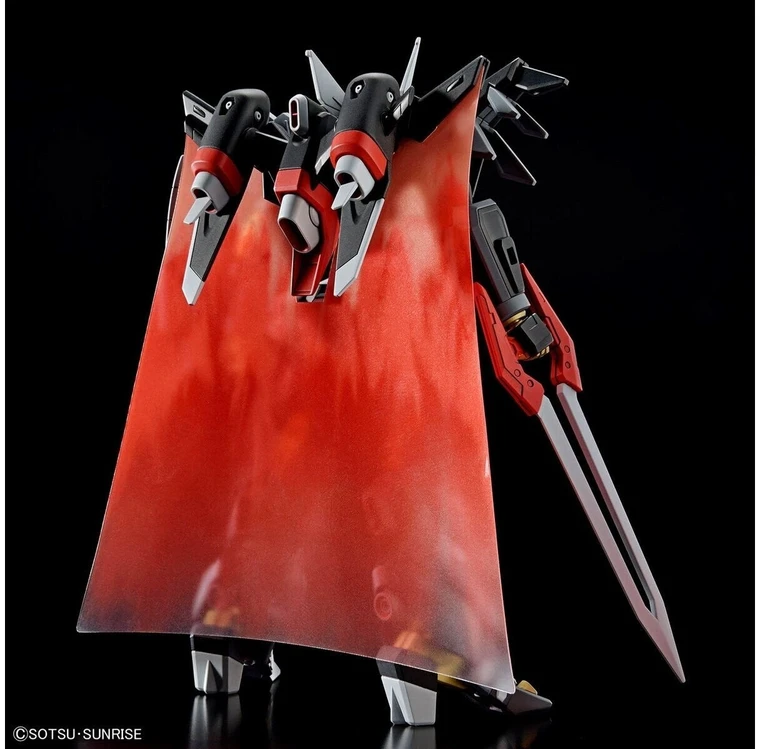 Bandai Kolekcinė Figūrėlė - HGCE 1/144 Juodasis Riteris Shi-ve.A su Spindulių Apsiaustu