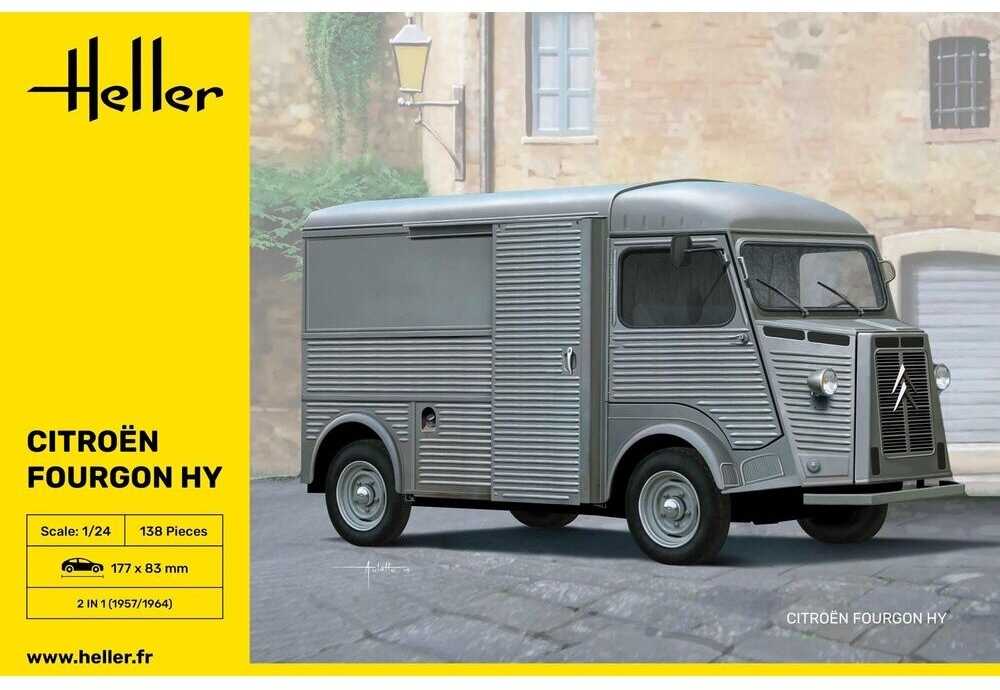 Heller Citroën Type H furgonas 1/24 plastikinis surinkimo rinkinys (80768)