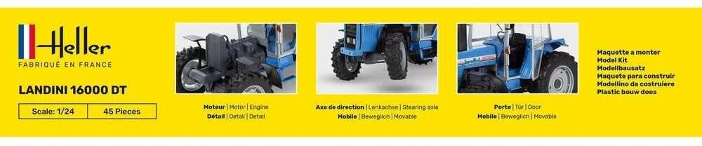 Heller Landini 16000 DT traktoriaus surinkimo rinkinys 1/24