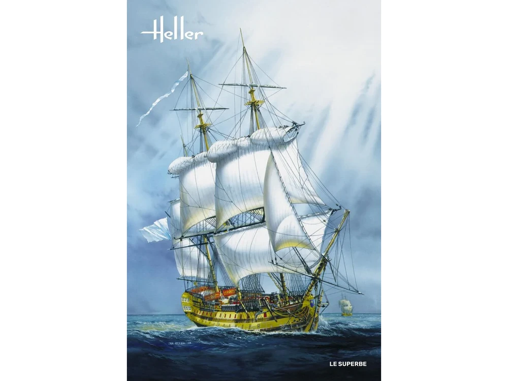 Heller Le Superbe burlaivio modelis 1/150 mastelis