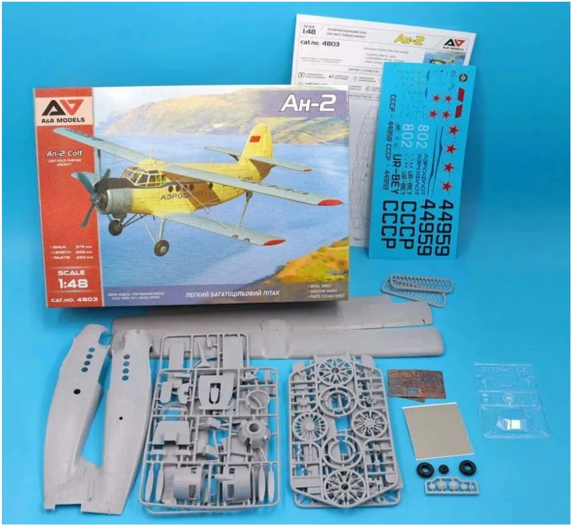 Hobilt Antonov An-2 Colt plastikinis lėktuvo modelis 1/48 A&A Models 4803