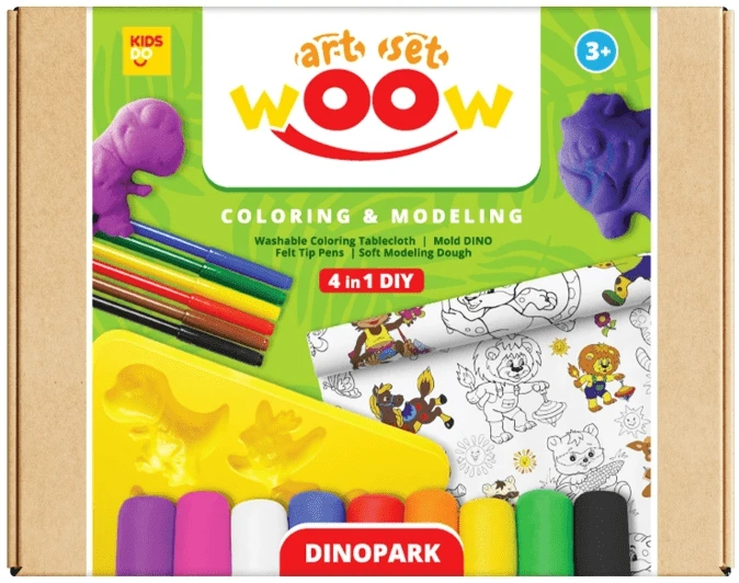Hobilt Kūrybinis rinkinys WOW 4 in 1 Dinoparkas/41004/KD