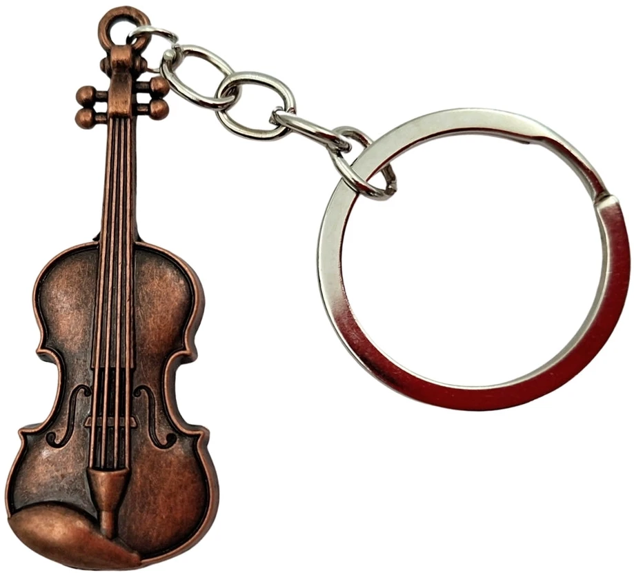 Indominiguitars Metalinis smuiko raktų pakabukas – dovana muzikantui