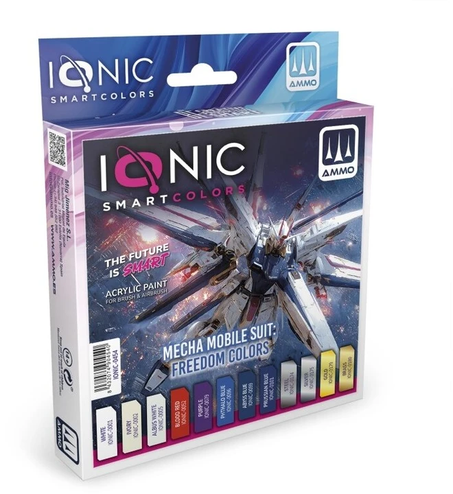 Ionic Smart Colors IONIC akrilinių dažų rinkinys mecha miniatiūroms – Freedom spalvos