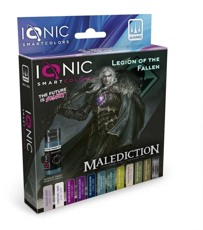 Ionic Smart Colors IONIC akrilinių dažų miniatiūroms rinkinys „Malediction: Legion of the Fallen“