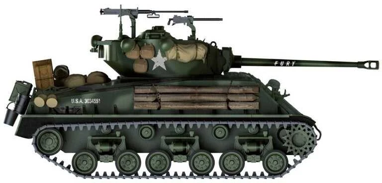 Italeri – M4A3E8 Sherman „Fury“, 1/35, 6529
