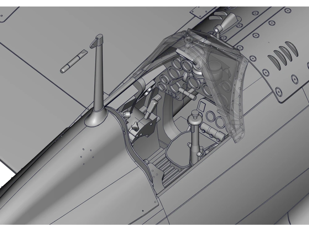 Italeri Macchi C.202 Folgore 1/32 plastikinis lėktuvo surinkimo rinkinys