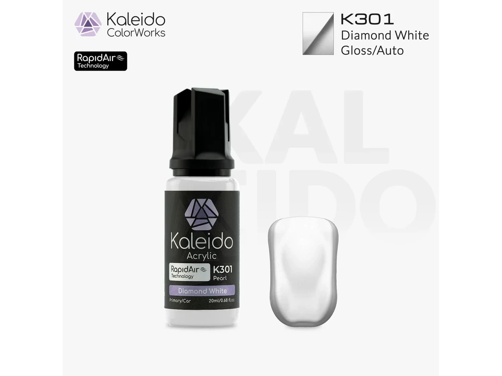 Kaleido ColorWorks Auto Colors akriliniai dažai Diamond Baltas 20 ml K301