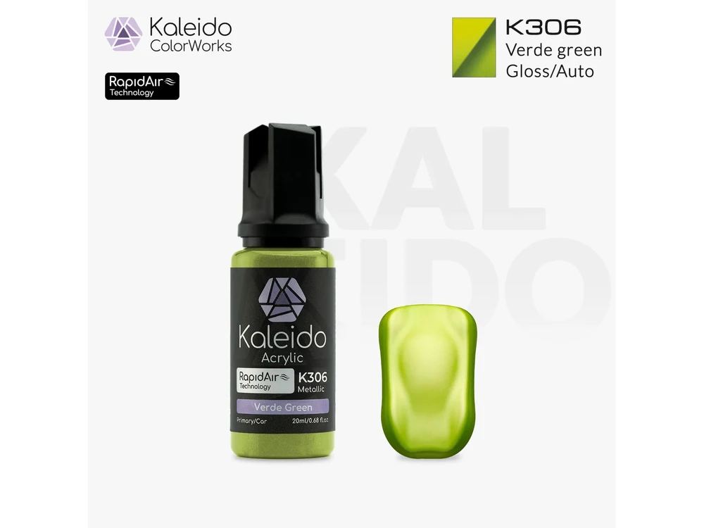 Kaleido ColorWorks RapidAir akriliniai dažai Verde Žalias 20 ml (K306)