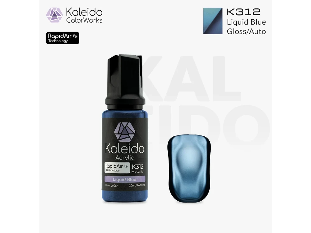 Kaleido ColorWorks RapidAir akriliniai dažai Liquid Mėlyna Auto Colors 20 ml K312