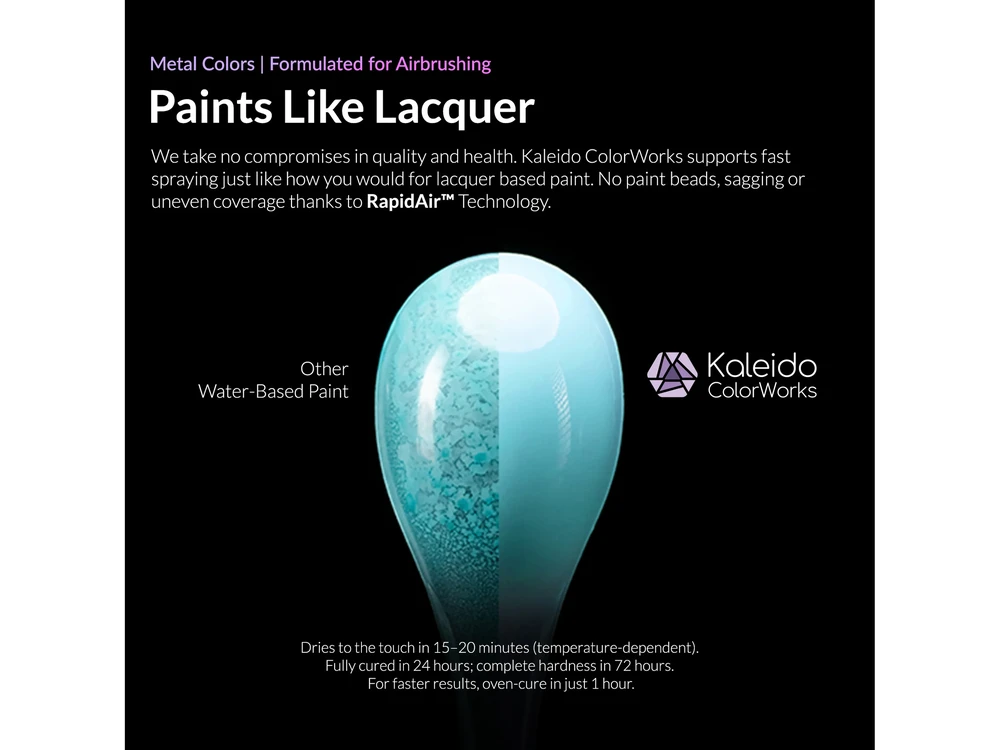 Kaleido ColorWorks RapidAir akriliniai dažai, nerūdijančio plieno 20 ml (KM005)