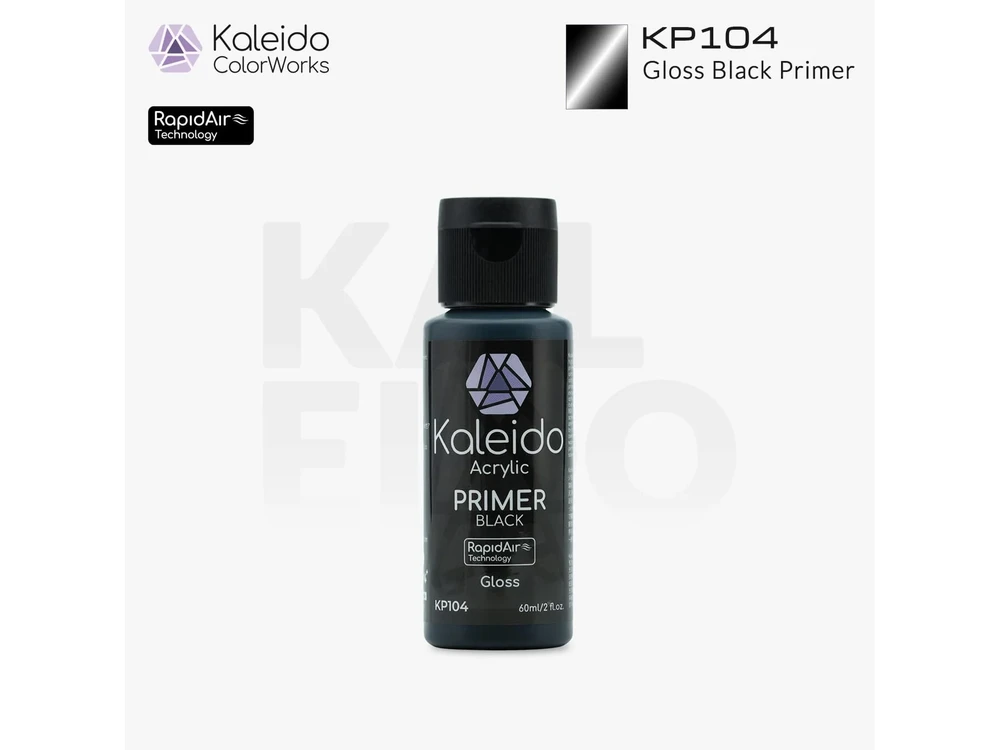 Kaleido ColorWorks RapidAir blizgus juodas gruntas 60 ml KP104