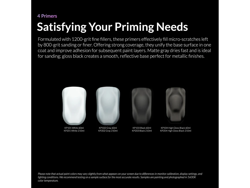 Kaleido ColorWorks RapidAir Primer Baltas gruntas akriliniai dažai 60ml KP101