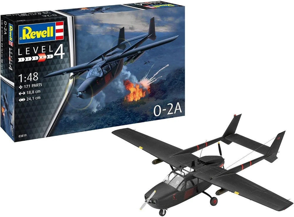 Lėktuvo Cessna O-2A Skymaster surenkamas modelis Revell 1/48 03819