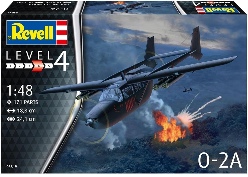 Lėktuvo Cessna O-2A Skymaster surenkamas modelis Revell 1/48 03819