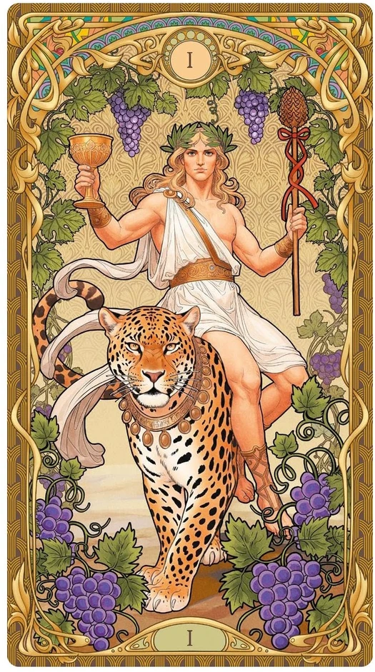 Lo Scarabeo Mythology Tarot taro kortos su senovės Graikijos mitais, 78 kortos