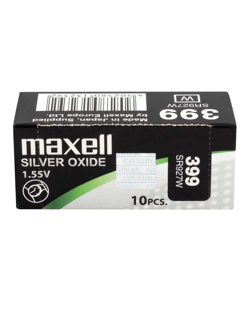 Maxell SR927W sidabro oksido laikrodžio baterijos 10 vnt.