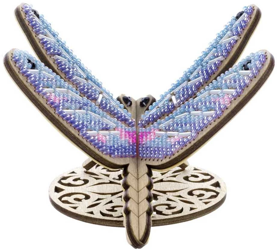 Medinis karoliukų siuvinėjimo rinkinys „Laumžirgis“ | Wonderland Crafts