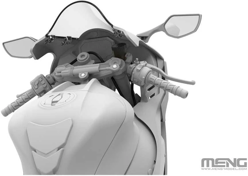 Meng Model Kawasaki Ninja ZX-10RR plastikinis motociklo modelis 1/9, surenkamas