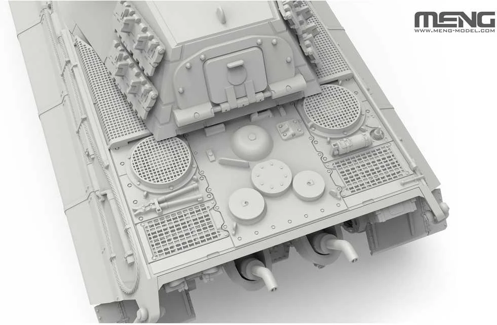 Meng Model Meng vokiškas sunkus tankas King Tiger Porsche, 1/72 plastikinis