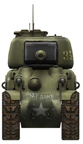 Meng Model Sherman M4A1 tankas World War Toons plastikinis surenkamas rinkinys