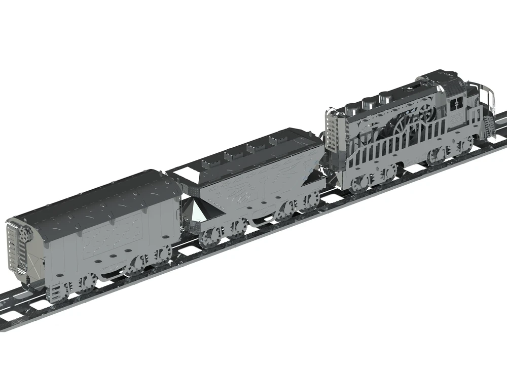 Metal Time Models Metal Time Heavy Loco – mechaninis metalinis lokomotyvo konstruktorius, 234 d.