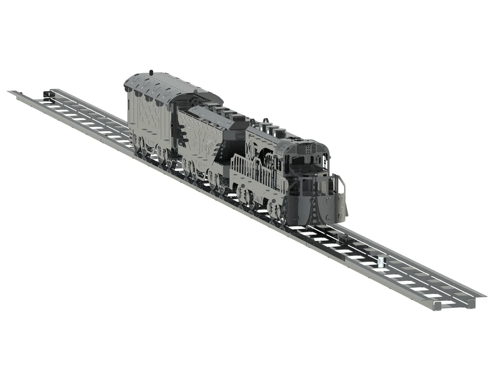 Metal Time Models Metal Time Heavy Loco – mechaninis metalinis lokomotyvo konstruktorius, 234 d.