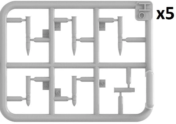 MiniArt 75 mm M48 ir M72 šaudmenys su medinėmis dėžėmis 1/35 53078